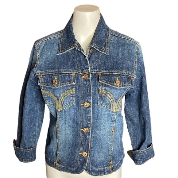 Bandolino Blue Classic Jean Jacket - Picture 1 of 8